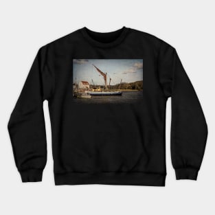 Sailing Barge At Woodbridge Crewneck Sweatshirt